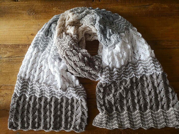Strickanleitung Schal Gezeiten