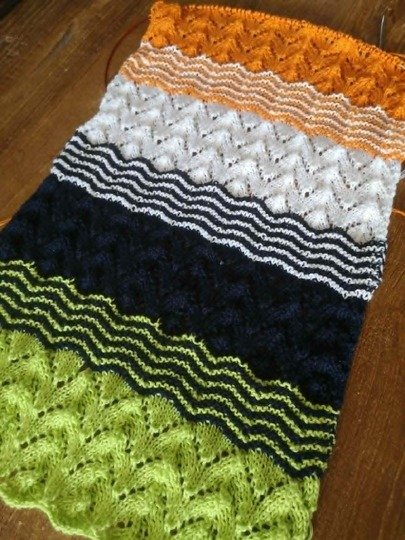 Strickanleitung Schal Gezeiten
