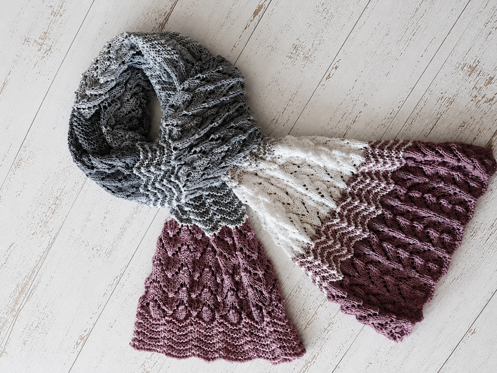 Strickanleitung Schal Gezeiten