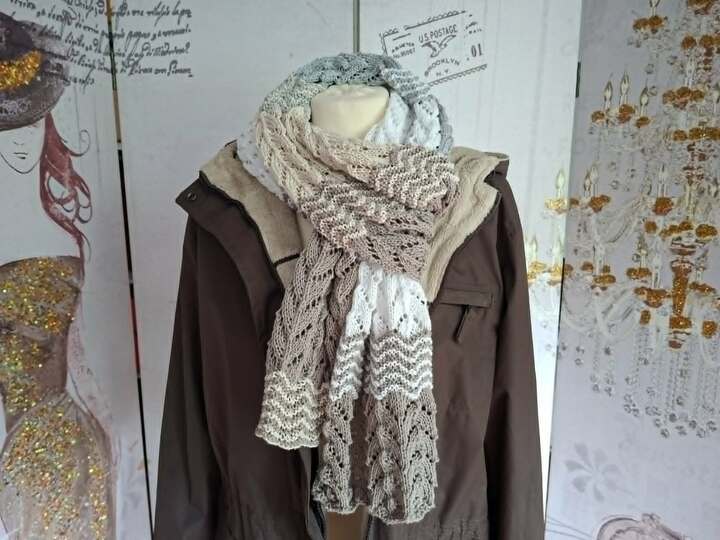 Strickanleitung Schal Gezeiten