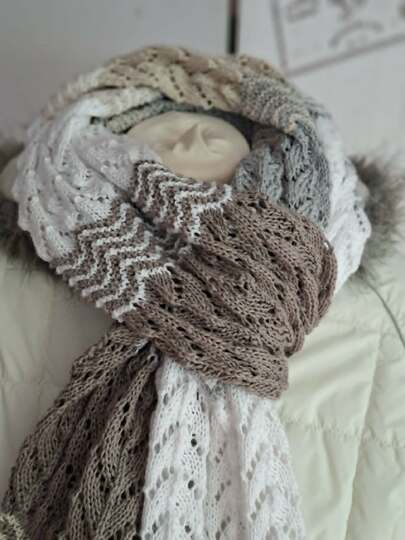Strickanleitung Schal Gezeiten