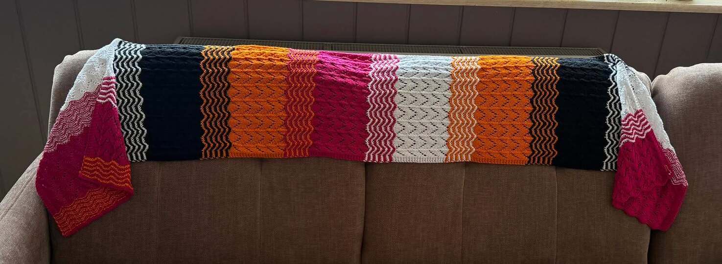 Strickanleitung Schal Gezeiten