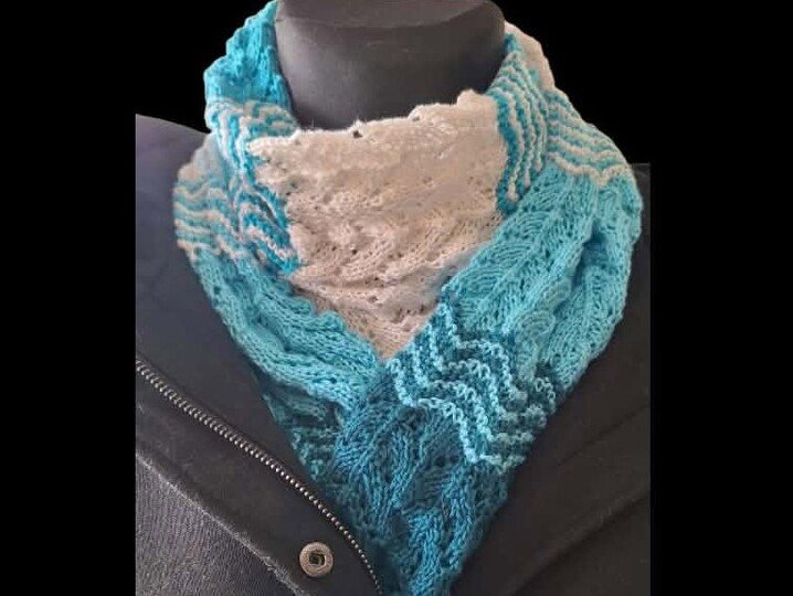 Strickanleitung Schal Gezeiten