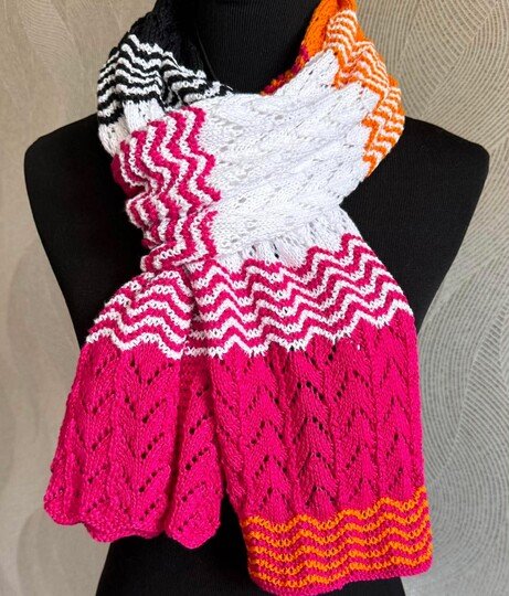 Strickanleitung Schal Gezeiten