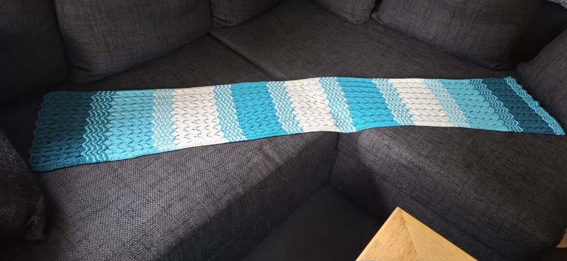 Strickanleitung Schal Gezeiten