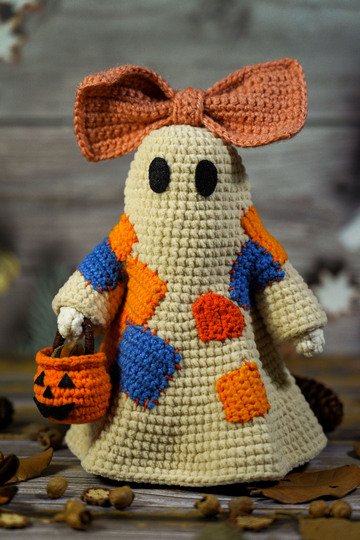 Ghost and BOW crochet pattern PDF