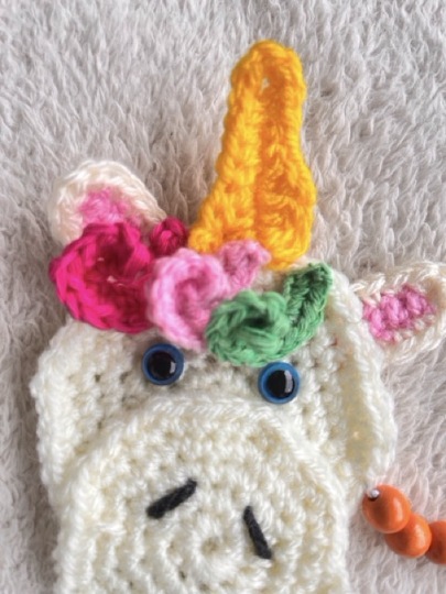 Häkelanleitung Rechenkette Einhorn
