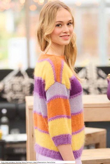 Pullover mit Blockstreifen
