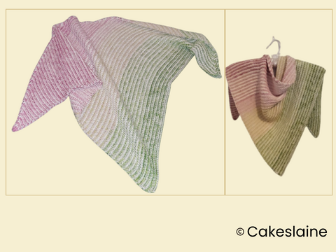 Tunisian Crochet Shawl – Colour Relief Style – Intermediate