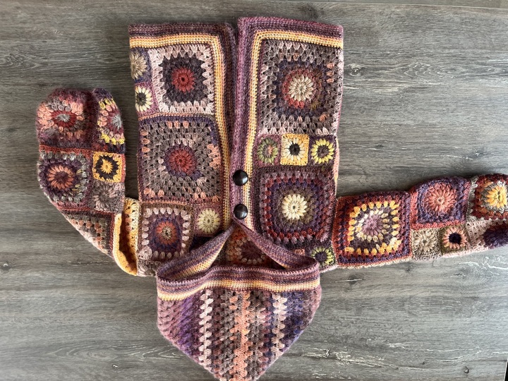 Kinderjacke * Häkelanleitung * Granny Squares * 3 Größen
