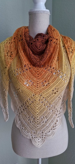 Crochet pattern shawl Alex