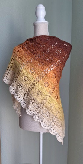 Crochet pattern shawl Alex