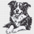 Kreuzstichvorlage Australian Shepherd Ayla als PDF und PNG Download