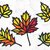 Fensterbilder – Herbstblätter, mehrfarbig – Bastelanleitung und Vorlagen