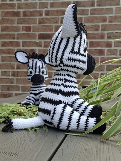 Häkelanleitung Zebra-Amigurumi / Digitale PDF -Anleitung zum Selberhäkeln