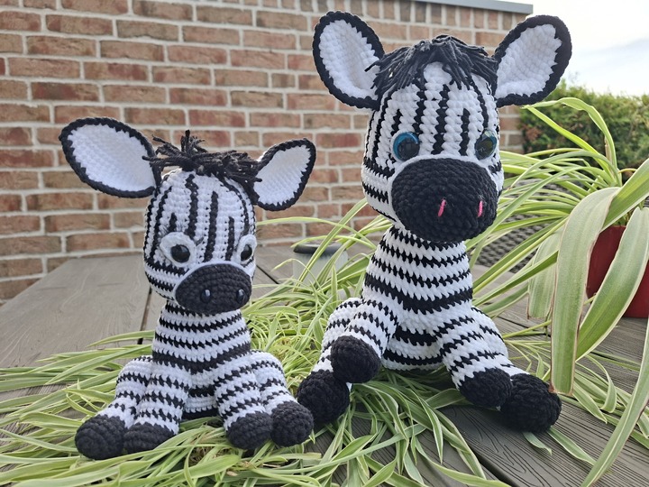 Häkelanleitung Zebra-Amigurumi / Digitale PDF -Anleitung zum Selberhäkeln