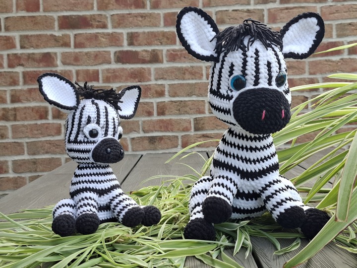 Häkelanleitung Zebra-Amigurumi / Digitale PDF -Anleitung zum Selberhäkeln