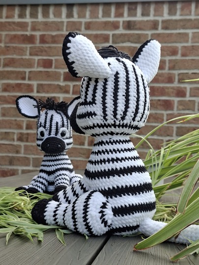 Häkelanleitung Zebra-Amigurumi / Digitale PDF -Anleitung zum Selberhäkeln