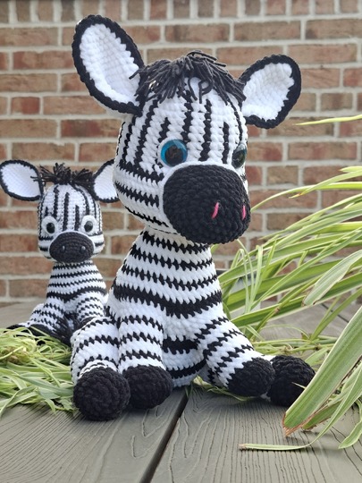 Häkelanleitung Zebra-Amigurumi / Digitale PDF -Anleitung zum Selberhäkeln