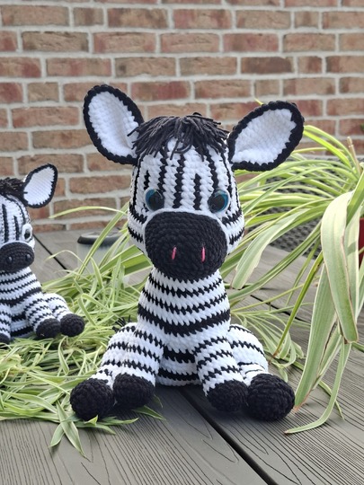 Häkelanleitung Zebra-Amigurumi / Digitale PDF -Anleitung zum Selberhäkeln