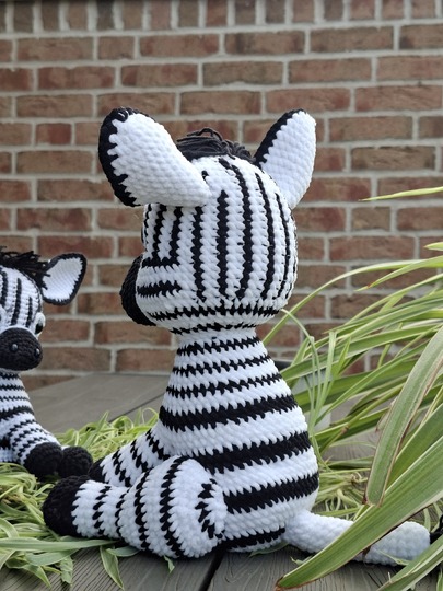Häkelanleitung Zebra-Amigurumi / Digitale PDF -Anleitung zum Selberhäkeln
