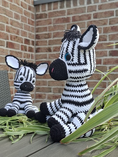 Häkelanleitung Zebra-Amigurumi / Digitale PDF -Anleitung zum Selberhäkeln