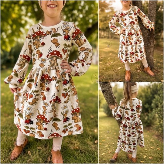 E-Book Schnittmuster CozyMinoo Kleid Gr.74-164