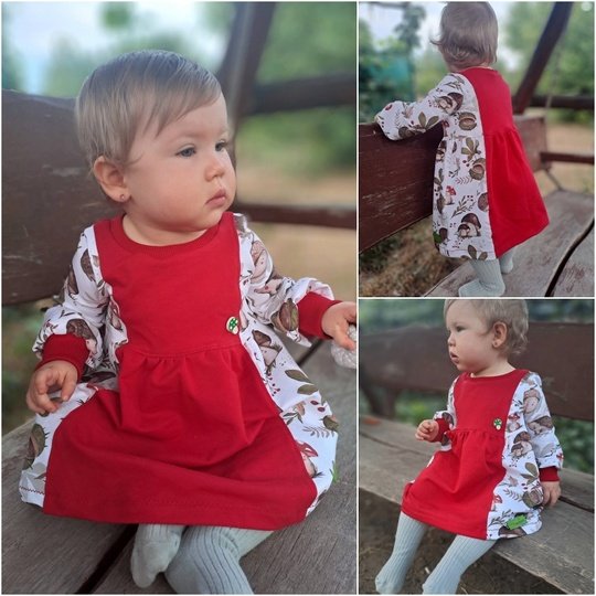 E-Book Schnittmuster CozyMinoo Kleid Gr.74-164