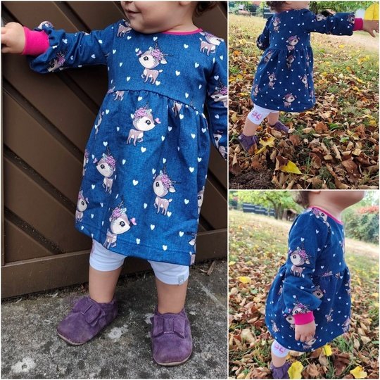 E-Book Schnittmuster CozyMinoo Kleid Gr.74-164