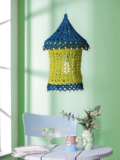 Lampe, gehäkelt