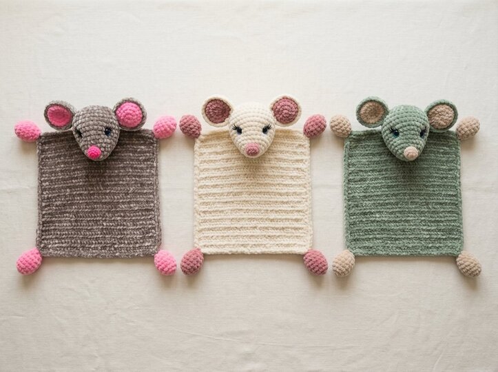 Crochet Pattern Mouse Lovey for Baby & Toddler