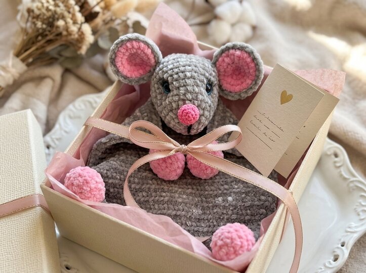 Crochet Pattern Mouse Lovey for Baby & Toddler