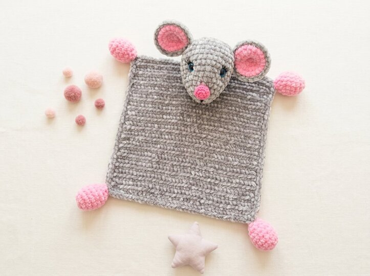 Crochet Pattern Mouse Lovey for Baby & Toddler