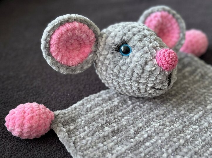 Crochet Pattern Mouse Lovey for Baby & Toddler