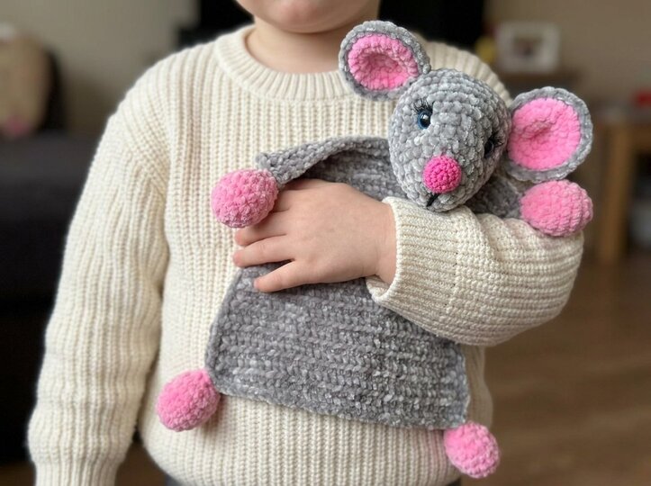 Crochet Pattern Mouse Lovey for Baby & Toddler