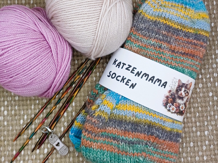 Sockenbanderolen "Katzen-Liebe" – 8 süße Vorlagen direkt zum Ausdrucken