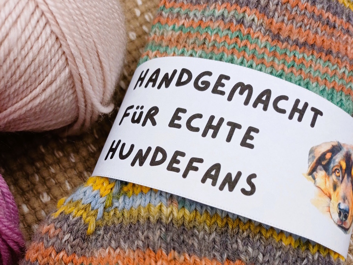 Sockenbanderolen "Hund und Pferd" – 8 süße Vorlagen direkt zum Ausdrucken