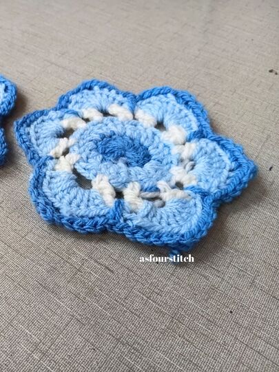 Crochet Coaster Pattern PDF and Video Tutorial, US Terminology
