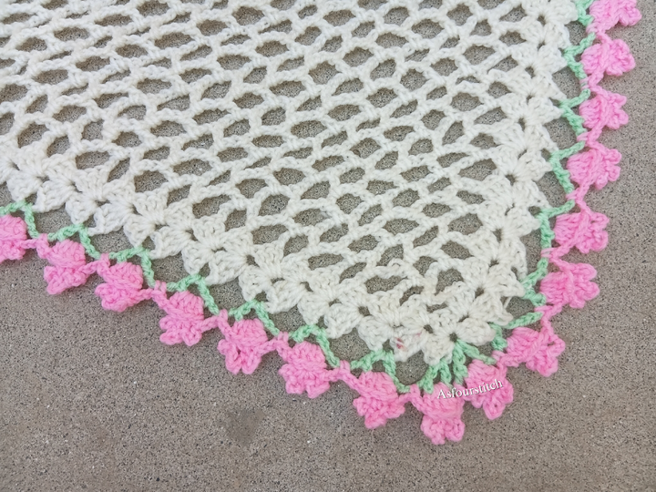 Crochet Bandana Pattern, PDF Pattern and Video, US & UK Terms
