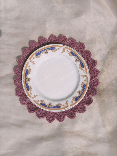 Crochet Placemats PDF Pattern and Video Tutorial, US Terms