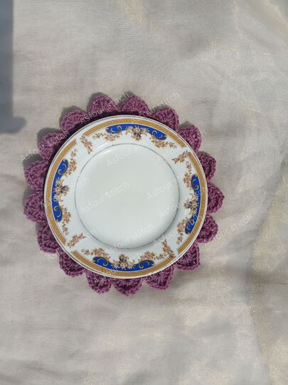 Crochet Placemats PDF Pattern and Video Tutorial, US Terms