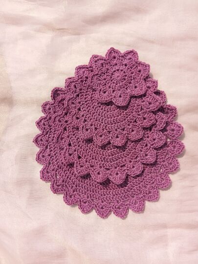 Crochet Placemats PDF Pattern and Video Tutorial, US Terms