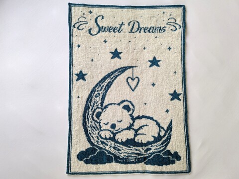Babydecke / Kinderdecke "Sweet Dreams" (zwei Grössen) - Doubleface Stricken