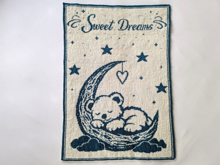 Babydecke / Kinderdecke "Sweet Dreams" (zwei Grössen) - Doubleface Stricken