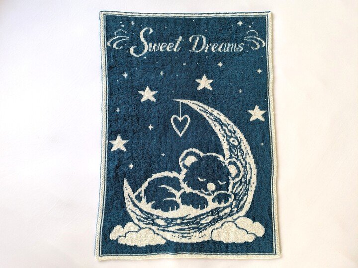Babydecke / Kinderdecke "Sweet Dreams" (zwei Grössen) - Doubleface Stricken