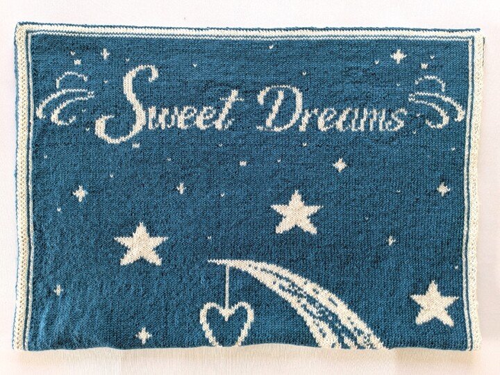 Babydecke / Kinderdecke "Sweet Dreams" (zwei Grössen) - Doubleface Stricken