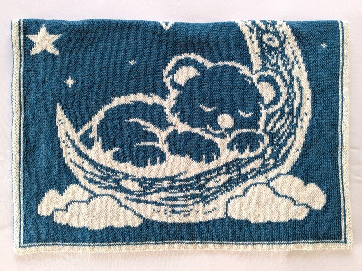 Blanket "Sweet Dreams", two sizes - double knitting pattern