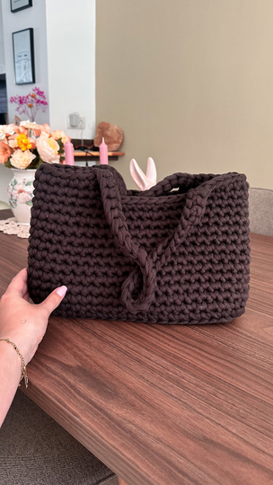 Juliana Shopper - Crochet Pattern | German & English | bag tshirt yarn