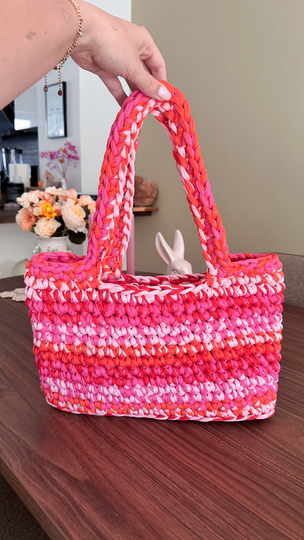 Juliana Shopper - Crochet Pattern | German & English | bag tshirt yarn