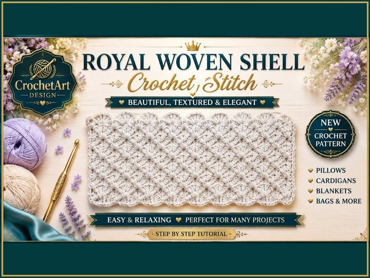 20 Crochet Stitch Patterns with Video Tutorials – PDF Volume 1